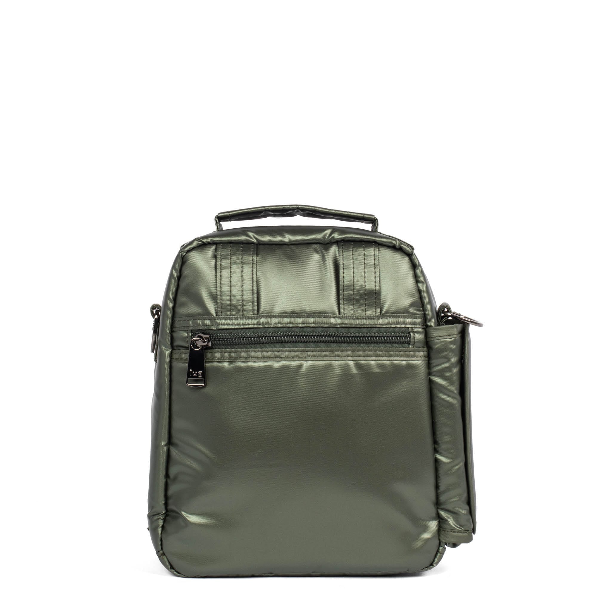 Flapper SE Convertible Crossbody Bag - METALLIC OLIVE - FlapperSE_MetallicOlive_04